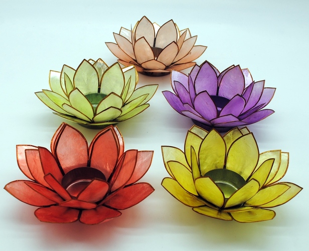 Teelichthalter Lotusblüte - Zartrosa