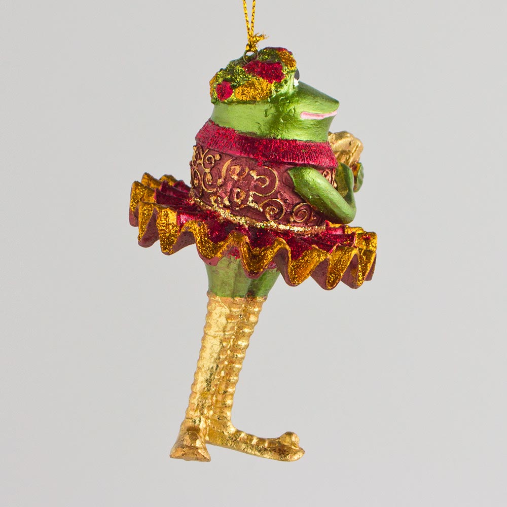 Frosch mit Harfe