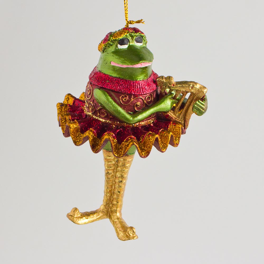 Frosch mit Harfe